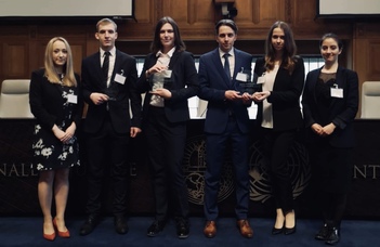 The team of ELTE Faculty of Law won this year’s Telders International Law Moot Court Competition