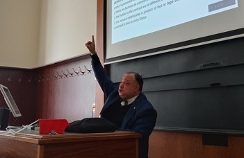 Professor Gilbert Boutin vendégprofesszor látogatása
